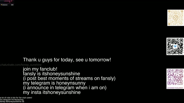 honey_sunshine chaturbate live stream video